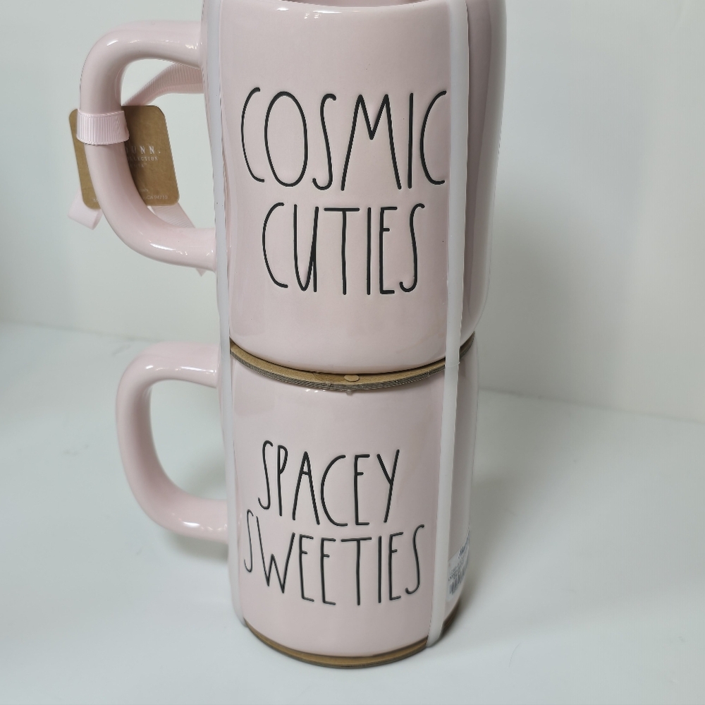 Rae Dunn Disney Pink Stitch & Angel Cosmic Cuties Spacy Sweeties  Mugs Nwt - Picture 3 of 4